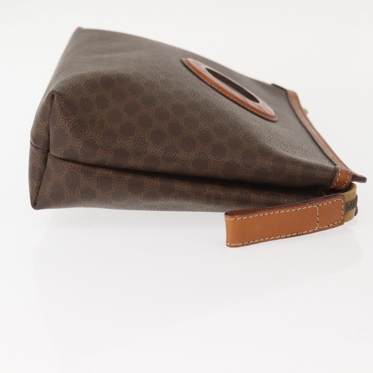 Celine Celine Circle Logo Macadam Pouch Canvas and Leather Size ONE SIZE - 3 Thumbnail