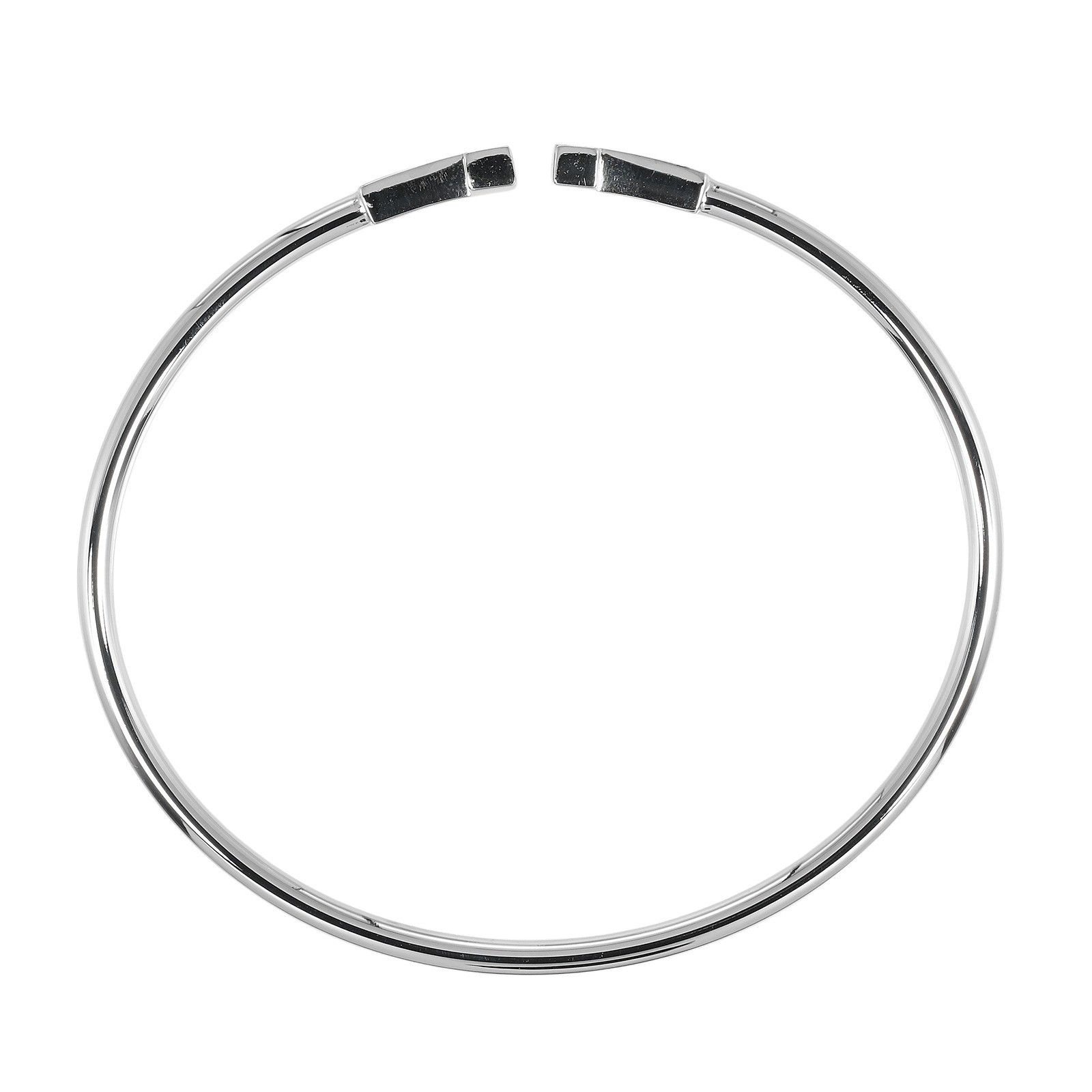 Tiffany & Co. Tiffany & Co. T Wire Bracelet 18K White Gold with Diamonds Size ONE SIZE - 6 Thumbnail