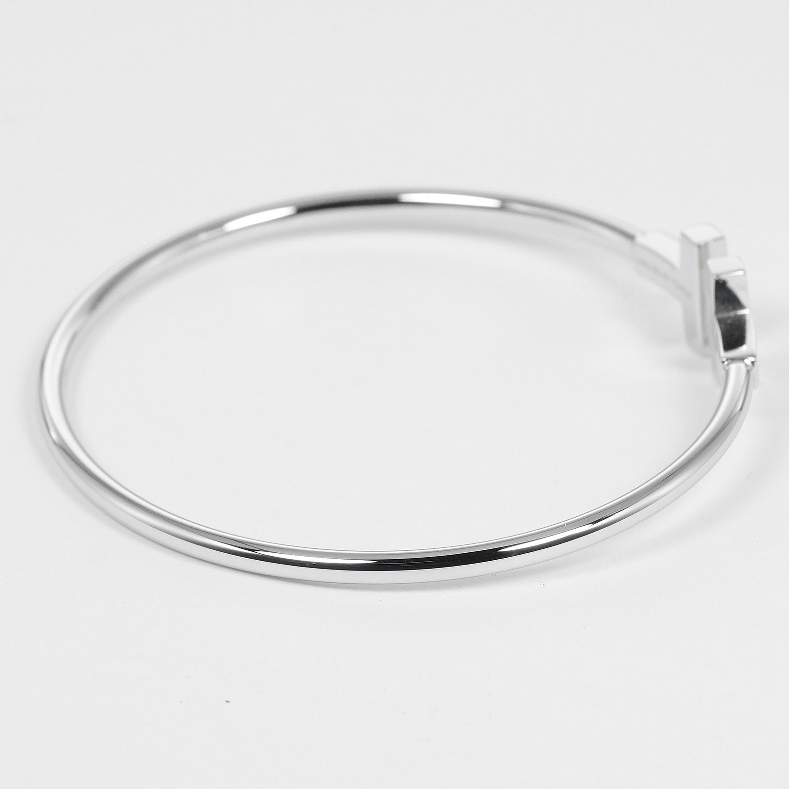 Tiffany & Co. Tiffany & Co. T Wire Bracelet 18K White Gold with Diamonds Size ONE SIZE - 10 Thumbnail