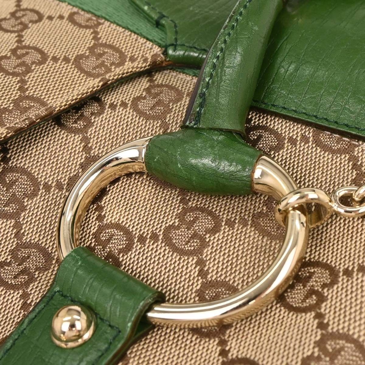Gucci Gucci Horsebit Web Flap Shoulder Bag GG Canvas Size ONE SIZE - 8 Thumbnail