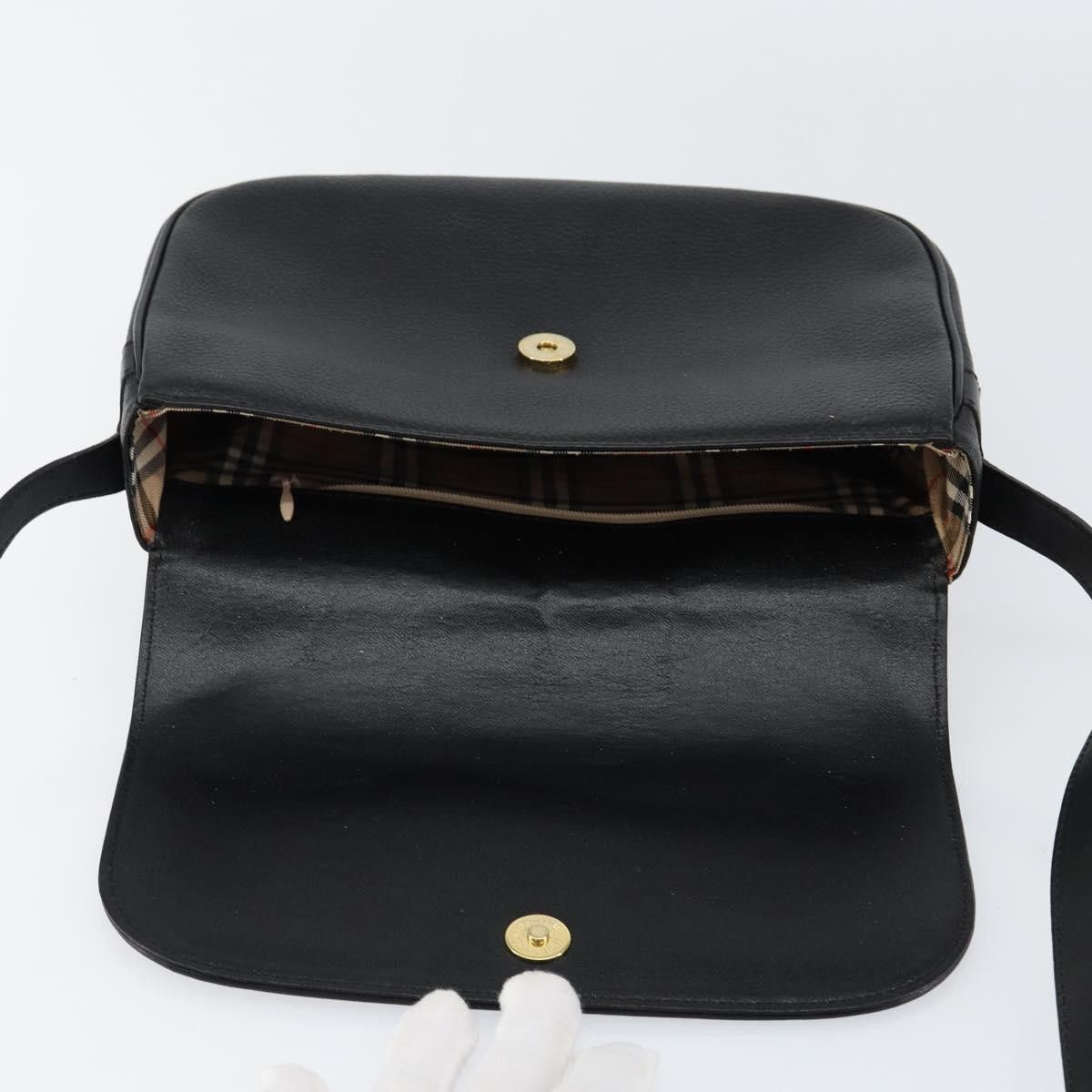 Burberry Burberry Flap Shoulder Bag Leather Size ONE SIZE - 17 Thumbnail