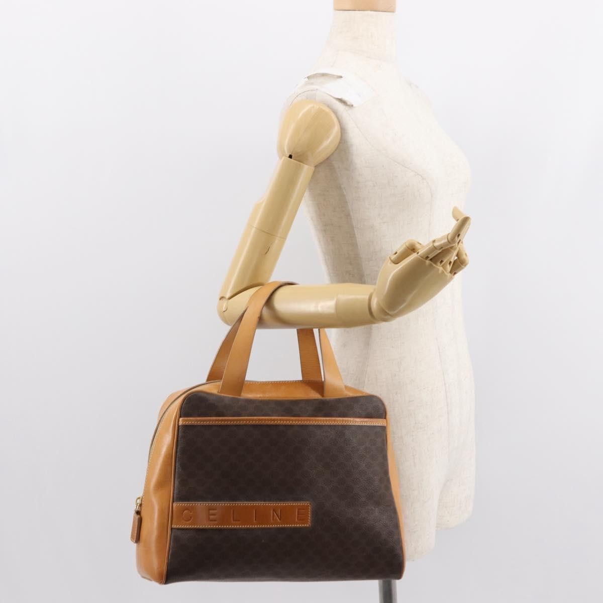 Celine Celine Vintage Macadam Handbag Canvas and Leather Size ONE SIZE - 14 Thumbnail