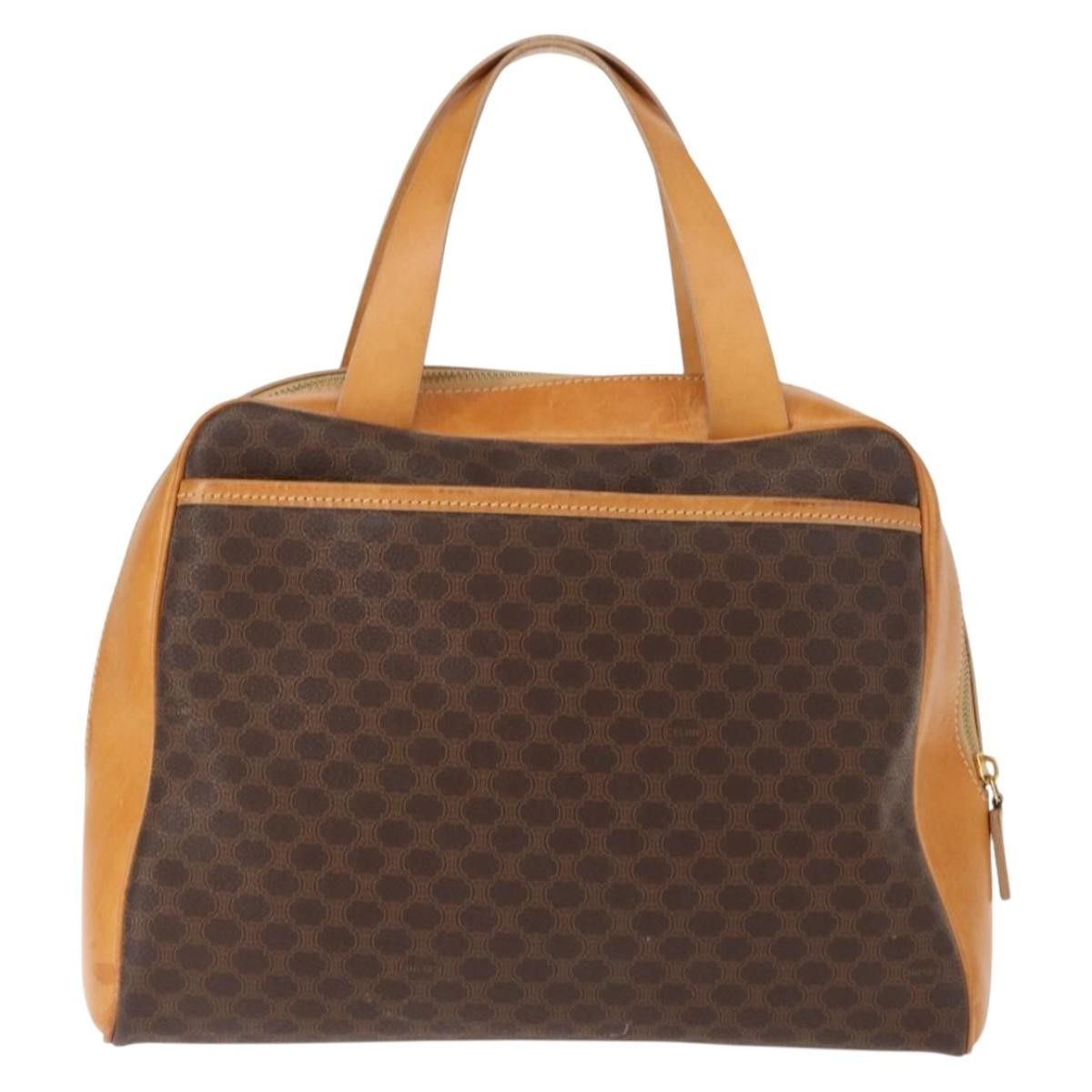 Celine Celine Vintage Macadam Handbag Canvas and Leather Size ONE SIZE - 2 Thumbnail