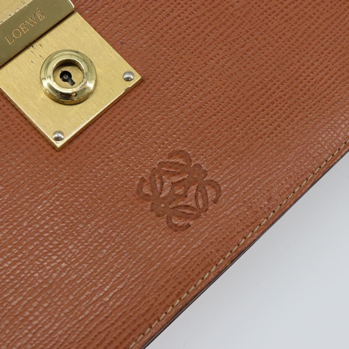 Loewe Loewe Anagram Clutch Bag Leather Size ONE SIZE - 15 Thumbnail