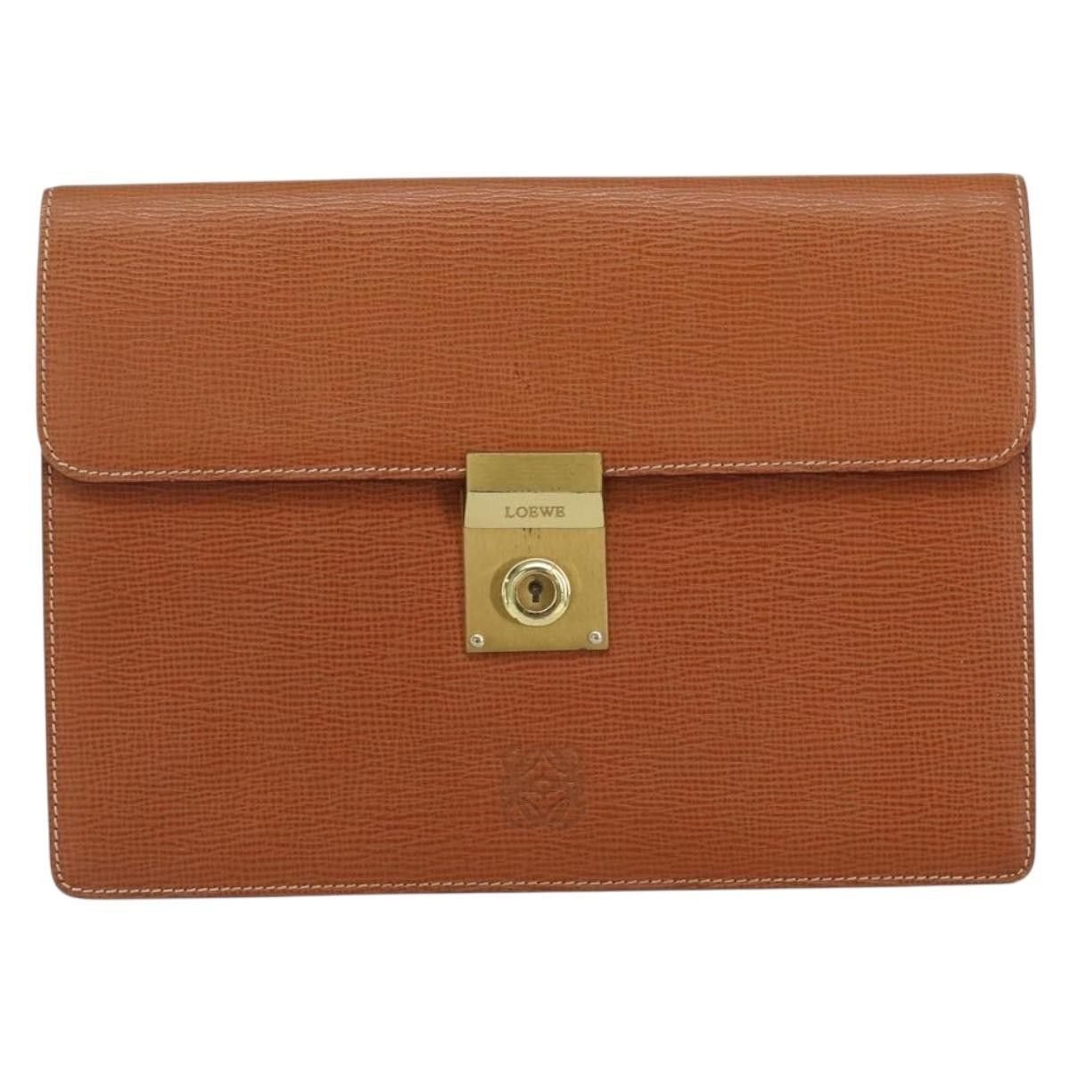 Loewe Loewe Anagram Clutch Bag Leather Size ONE SIZE - 17 Thumbnail