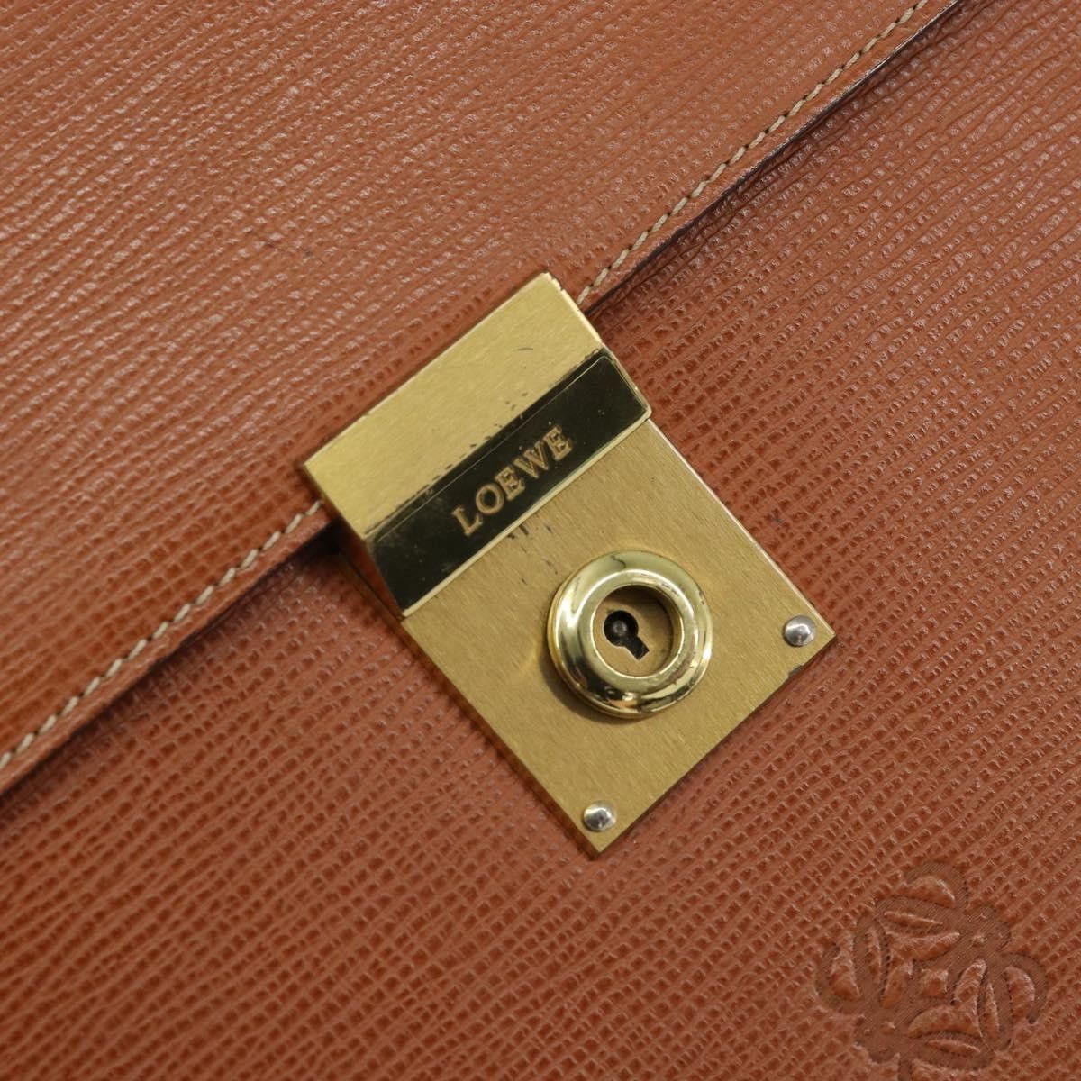 Loewe Loewe Anagram Clutch Bag Leather Size ONE SIZE - 18 Thumbnail