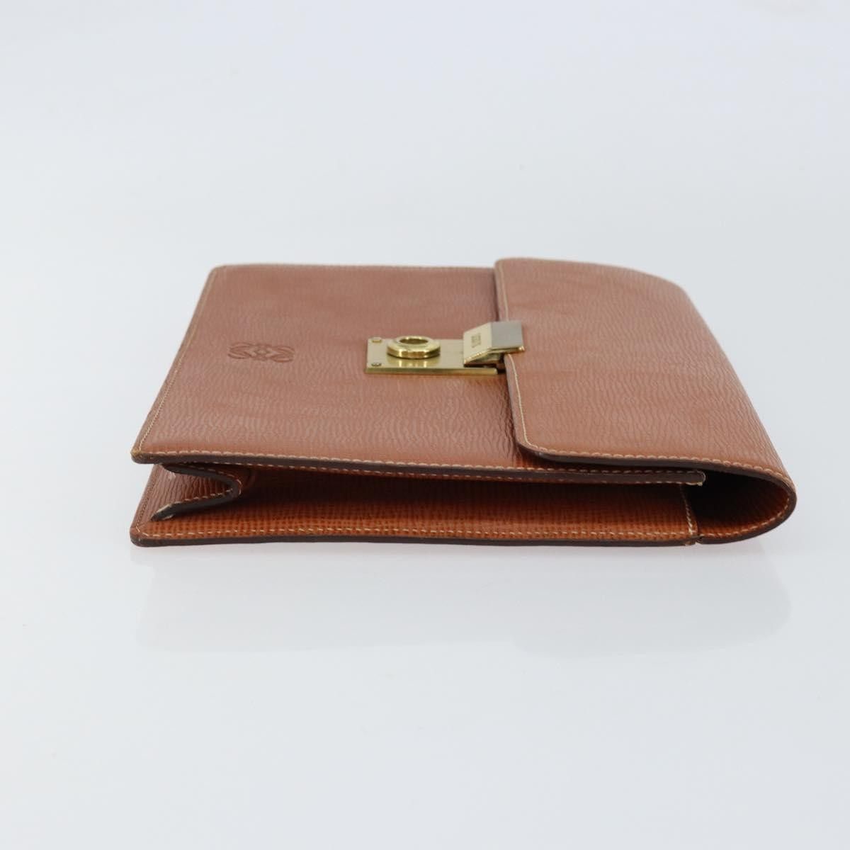 Loewe Loewe Anagram Clutch Bag Leather Size ONE SIZE - 3 Thumbnail