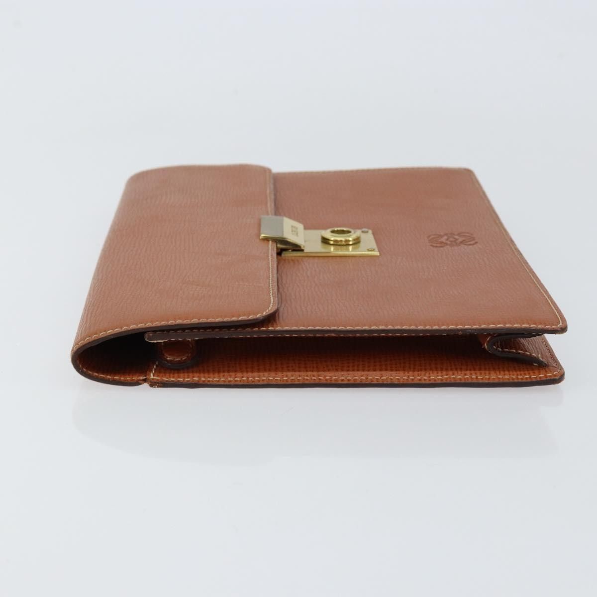 Loewe Loewe Anagram Clutch Bag Leather Size ONE SIZE - 4 Thumbnail