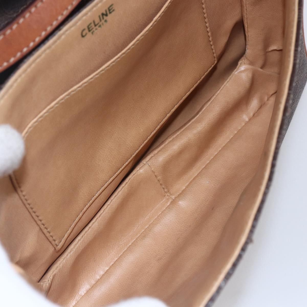 Celine Celine Vintage Macadam Shoulder Bag Canvas and Leather Size ONE SIZE - 5 Thumbnail