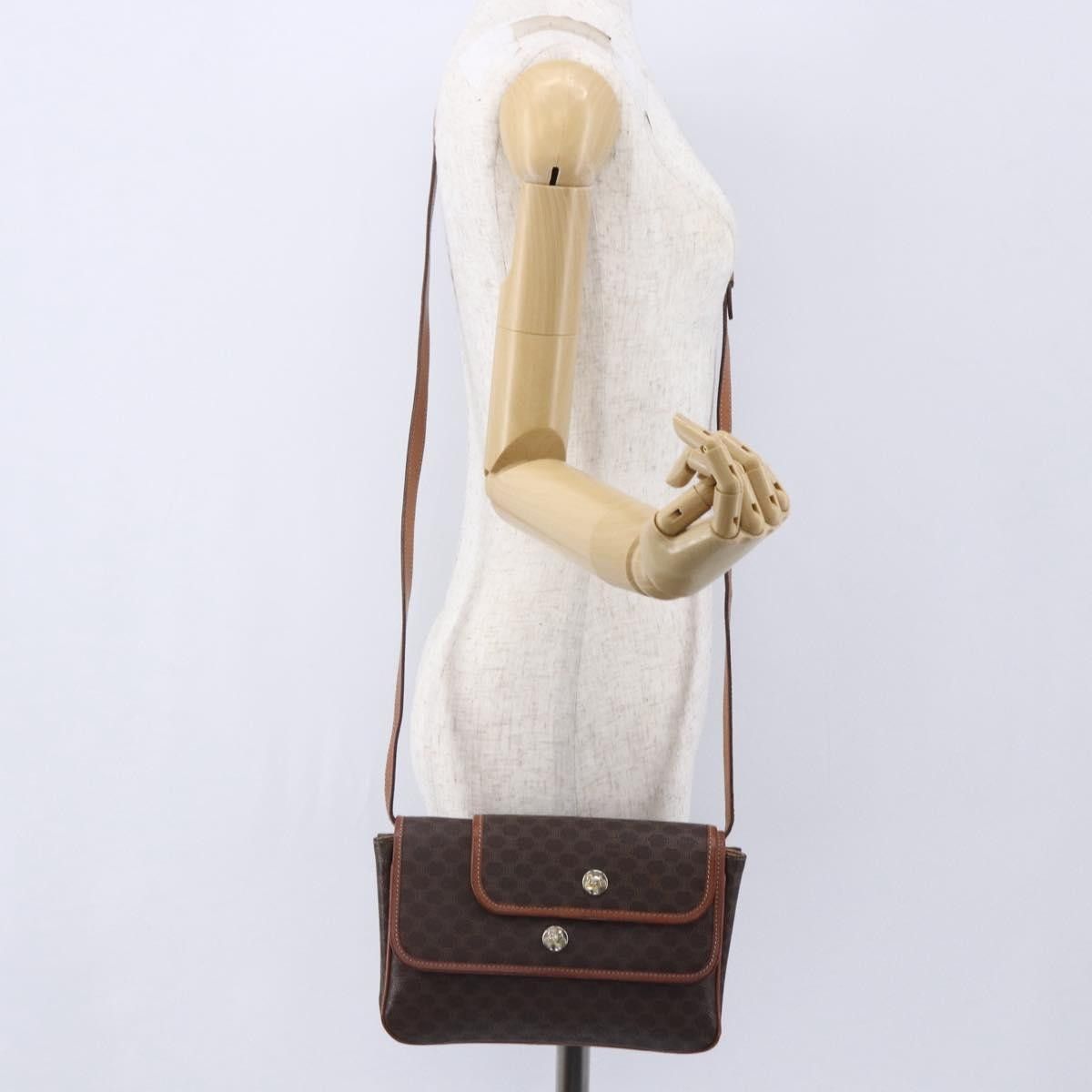Celine Celine Vintage Macadam Shoulder Bag Canvas and Leather Size ONE SIZE - 13 Thumbnail