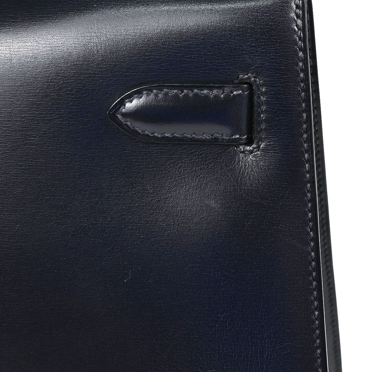 Hermes Hermes Kelly Handbag Black Box Calf with Palladium Hardware Size ONE SIZE - 7 Thumbnail