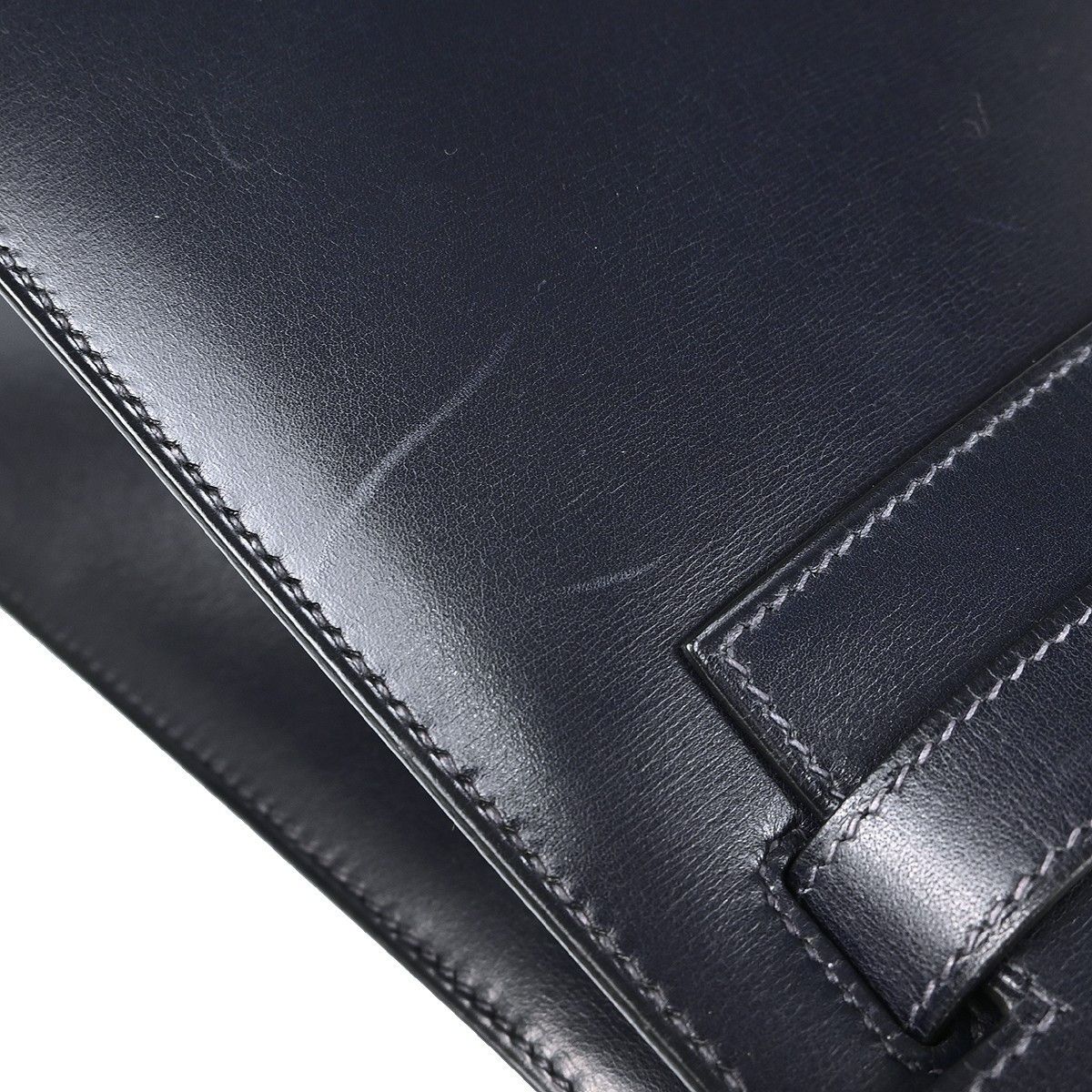Hermes Hermes Kelly Handbag Black Box Calf with Palladium Hardware Size ONE SIZE - 9 Thumbnail