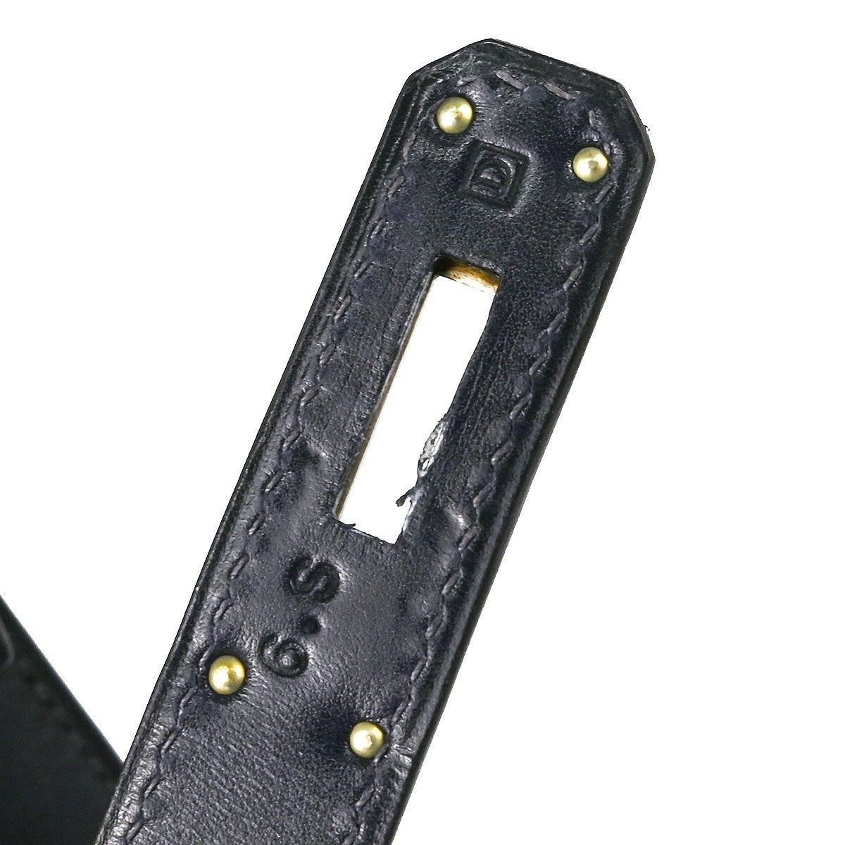 Hermes Hermes Kelly Handbag Black Box Calf with Palladium Hardware Size ONE SIZE - 5 Thumbnail