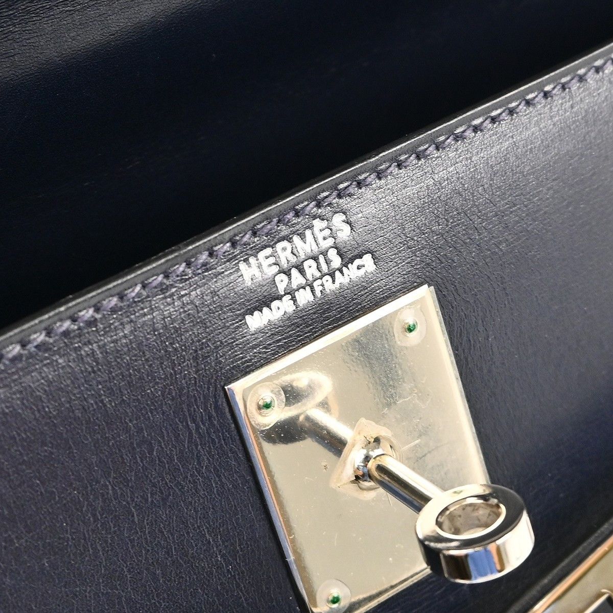 Hermes Hermes Kelly Handbag Black Box Calf with Palladium Hardware Size ONE SIZE - 4 Thumbnail