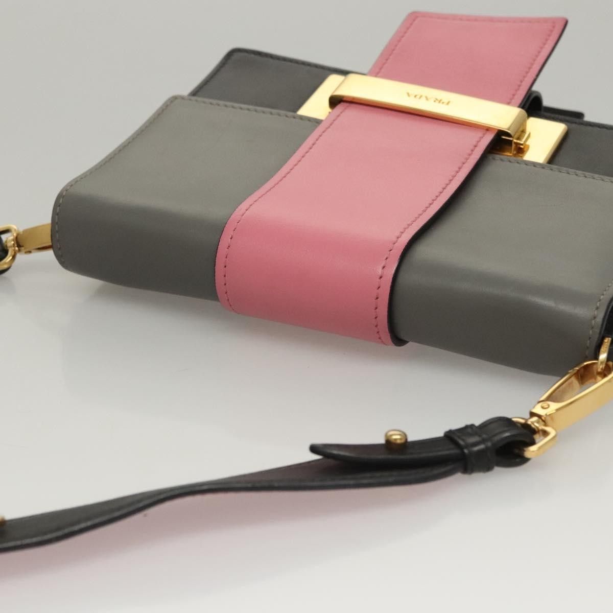 Prada Prada Metal Ribbon Shoulder Bag City Calfskin Size ONE SIZE - 15 Thumbnail