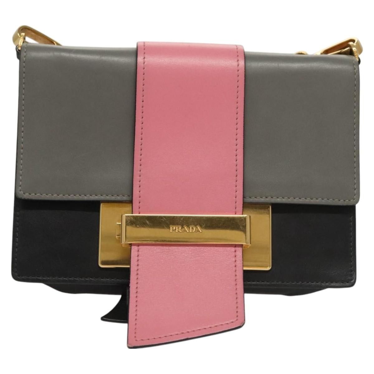 Prada Prada Metal Ribbon Shoulder Bag City Calfskin Size ONE SIZE - 18 Thumbnail