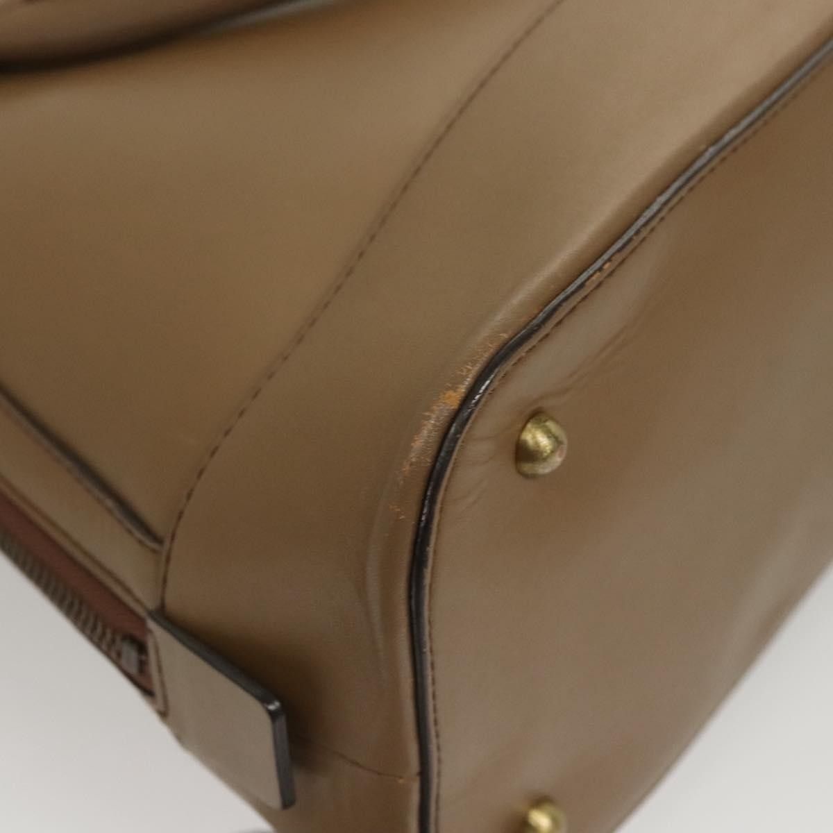 Burberry Burberry Vintage Zip Dome Bag Leather Size ONE SIZE - 10 Thumbnail