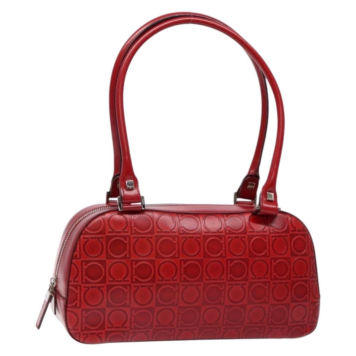 Salvatore Ferragamo Salvatore Ferragamo Gancini Shoulder Bag Leather Size ONE SIZE - 18 Thumbnail