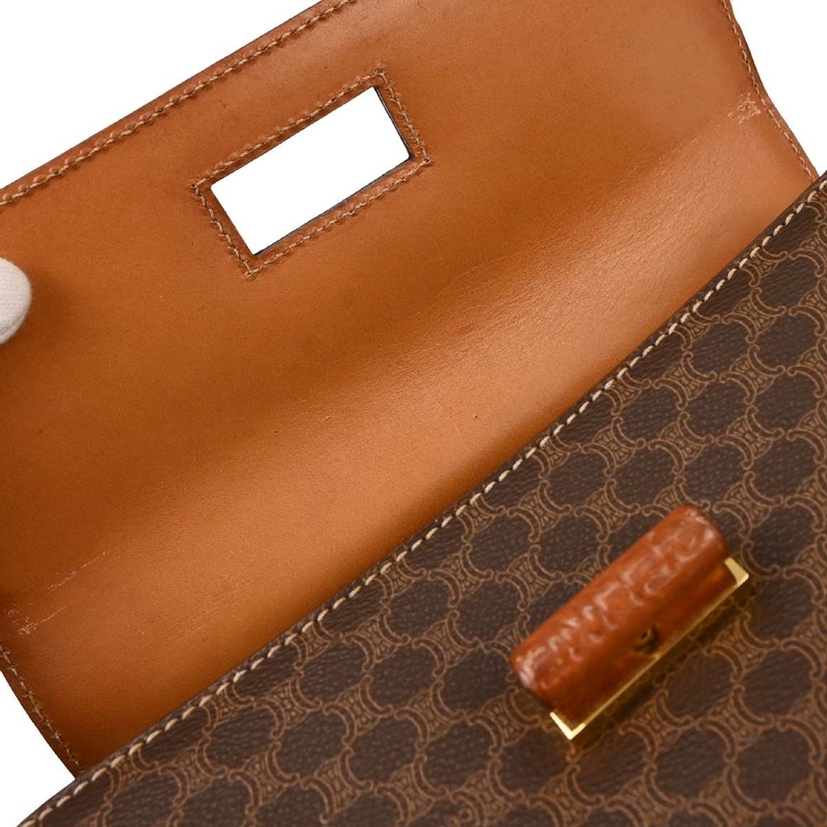 Celine Celine Vintage Convertible Top Handle Bag Macadam Coated Canvas Size ONE SIZE - 10 Thumbnail