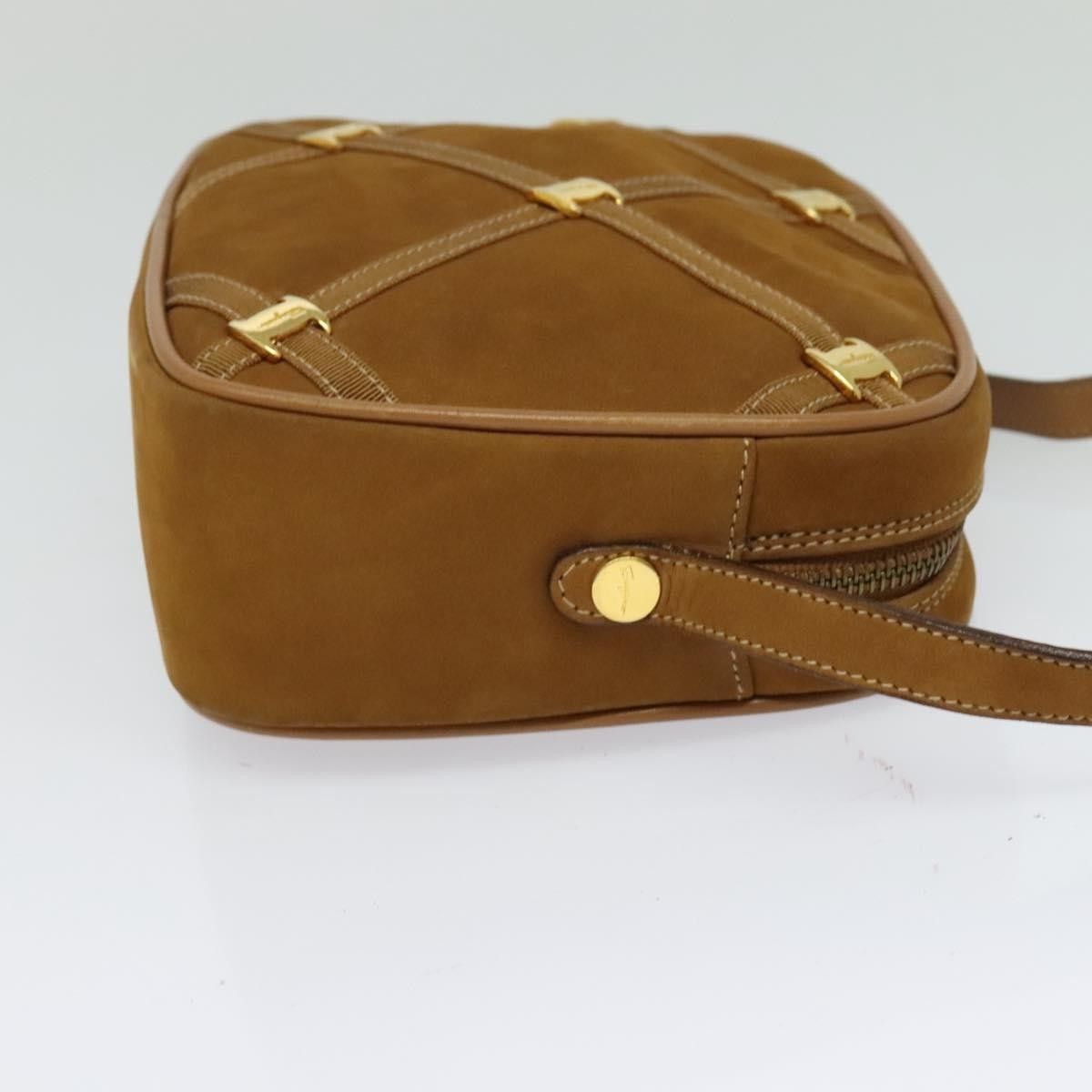 Salvatore Ferragamo Salvatore Ferragamo Vala Shoulder Bag Suede Size ONE SIZE - 4 Thumbnail