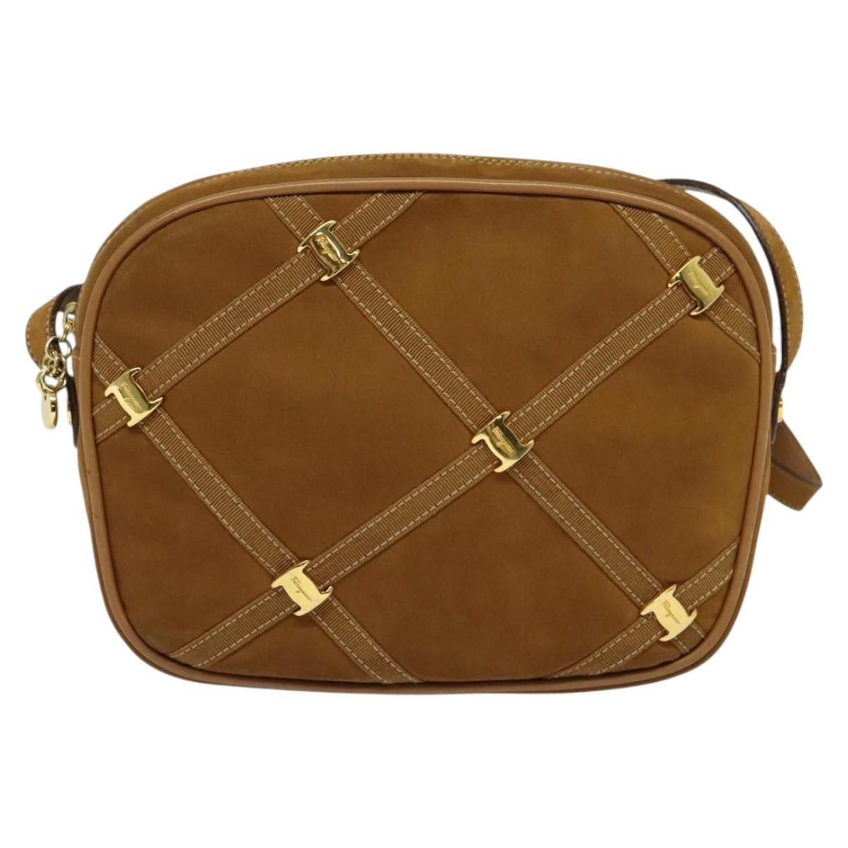 Salvatore Ferragamo Salvatore Ferragamo Vala Shoulder Bag Suede Size ONE SIZE - 17 Thumbnail