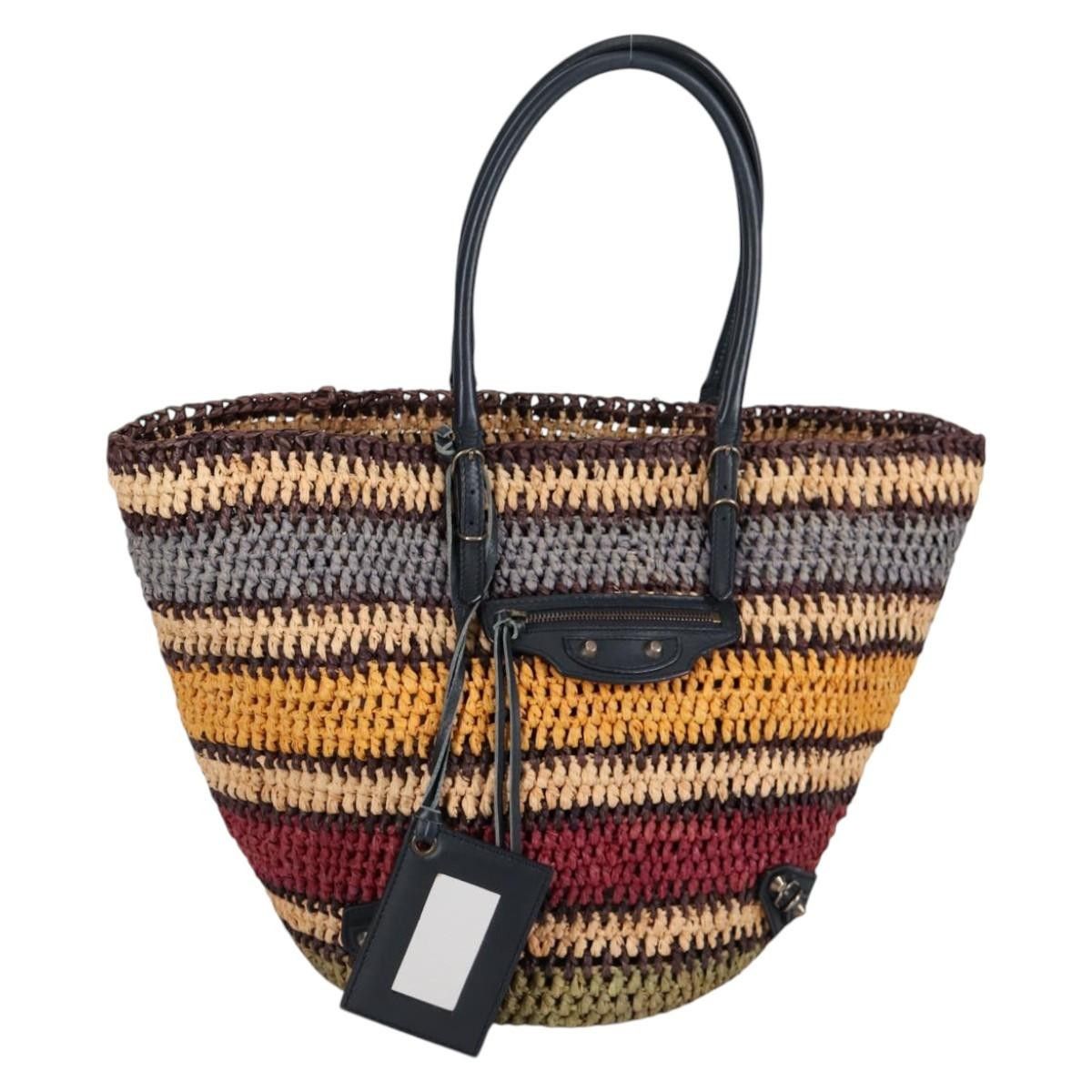 Balenciaga Balenciaga Panier Basket Tote Woven Raffia Size ONE SIZE - 22 Thumbnail