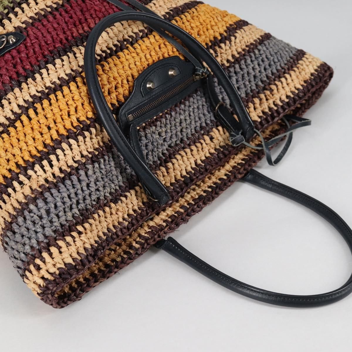 Balenciaga Balenciaga Panier Basket Tote Woven Raffia Size ONE SIZE - 16 Thumbnail