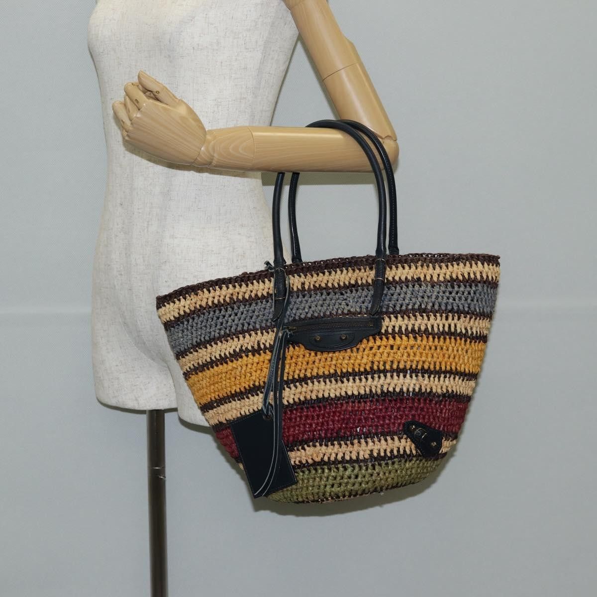 Balenciaga Balenciaga Panier Basket Tote Woven Raffia Size ONE SIZE - 15 Thumbnail