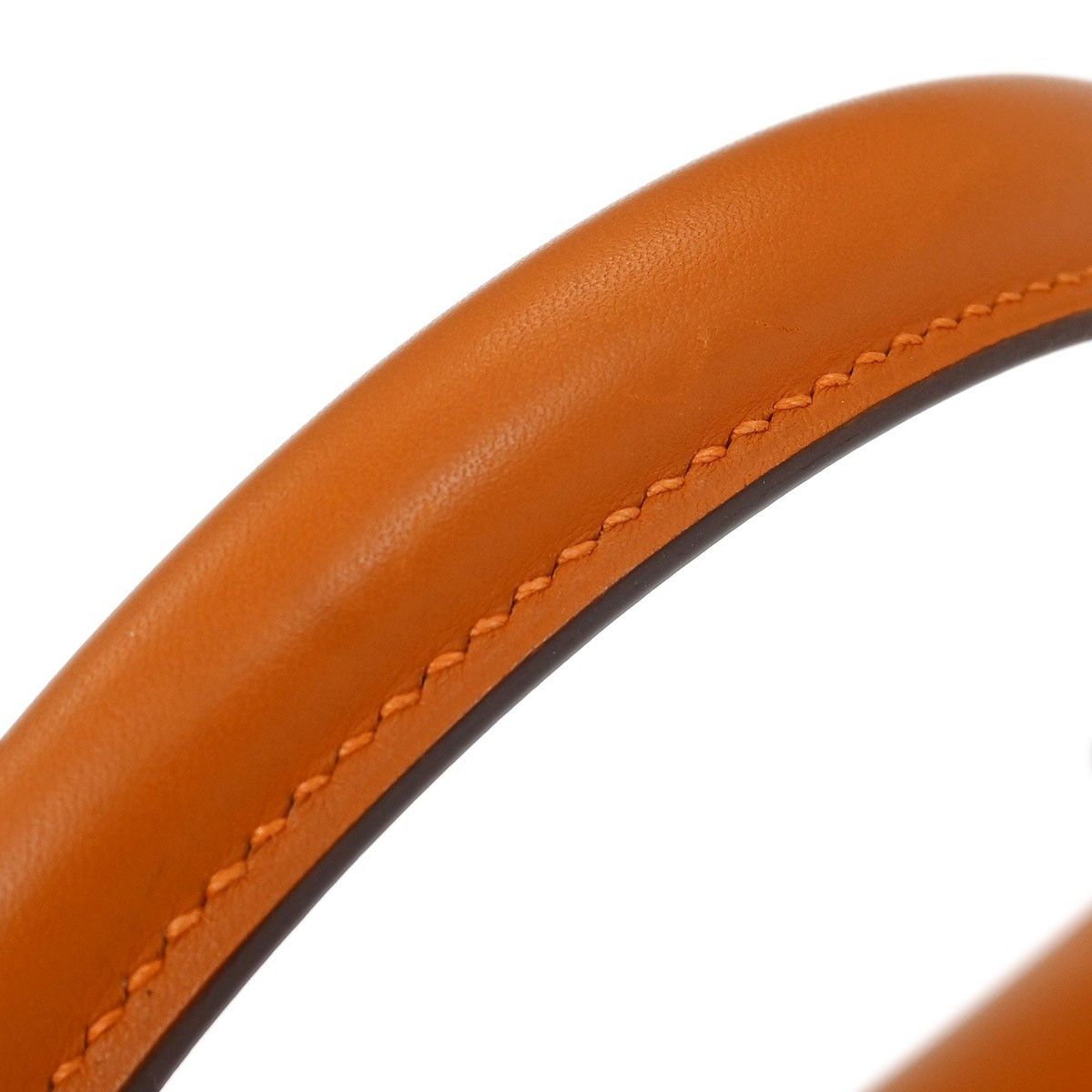 Hermes Hermes Kelly Handbag Orange Swift with Palladium Hardware Size ONE SIZE - 6 Thumbnail