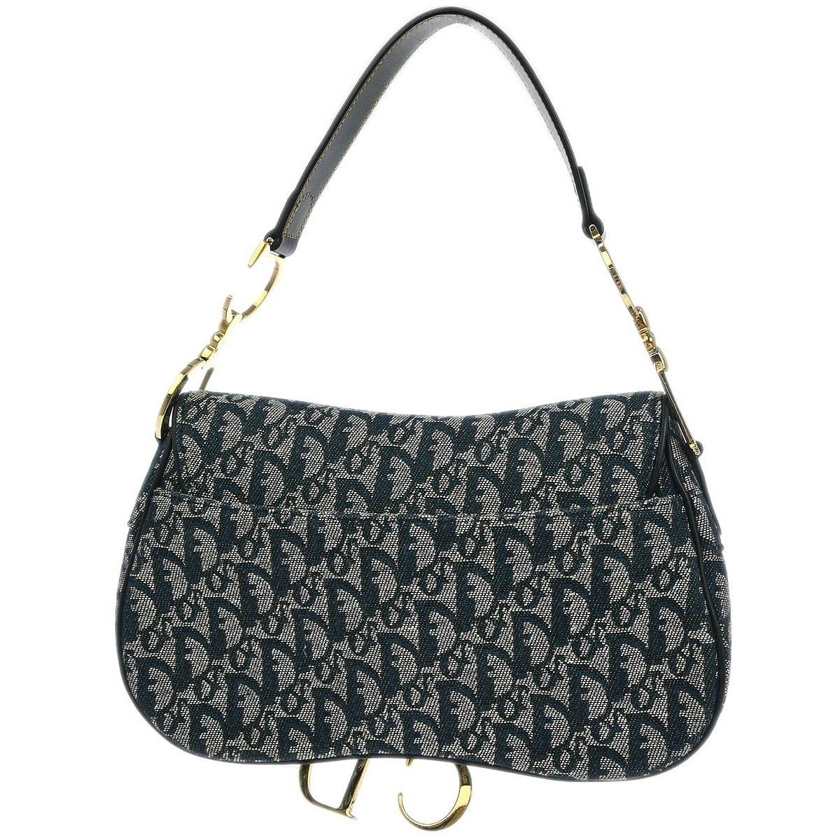 Dior Christian Dior Vintage Double Saddle Bag Diorissimo Canvas Size ONE SIZE - 2 Thumbnail