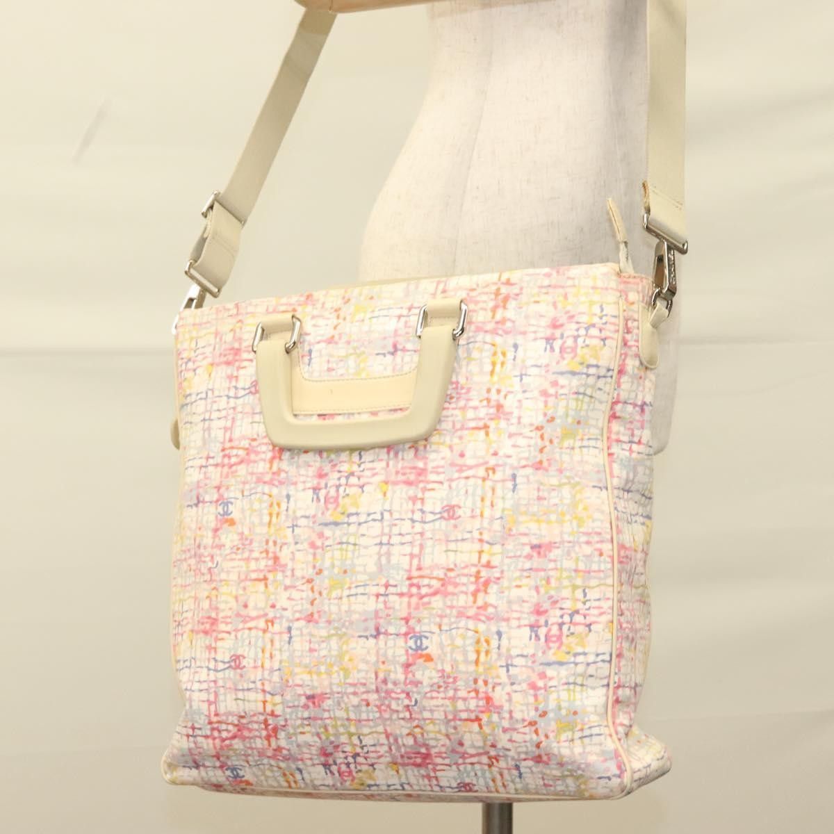 Chanel Chanel Vintage CC clover tote Canvas Size ONE SIZE - 17 Thumbnail