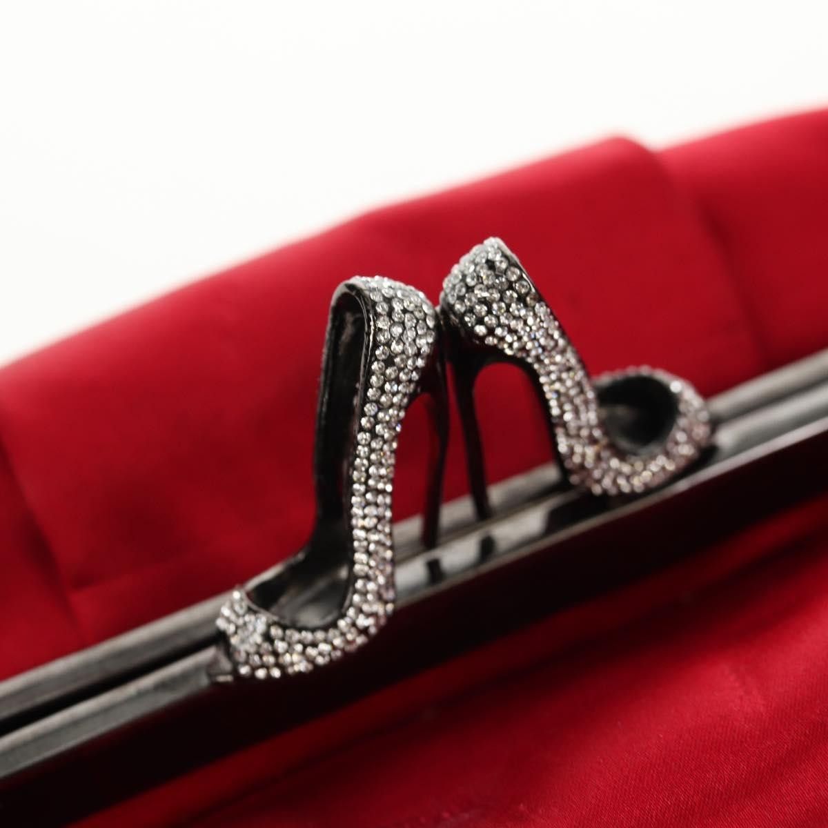 Christian Louboutin Christian Louboutin Yoyo Frame Clutch Satin Size ONE SIZE - 12 Thumbnail