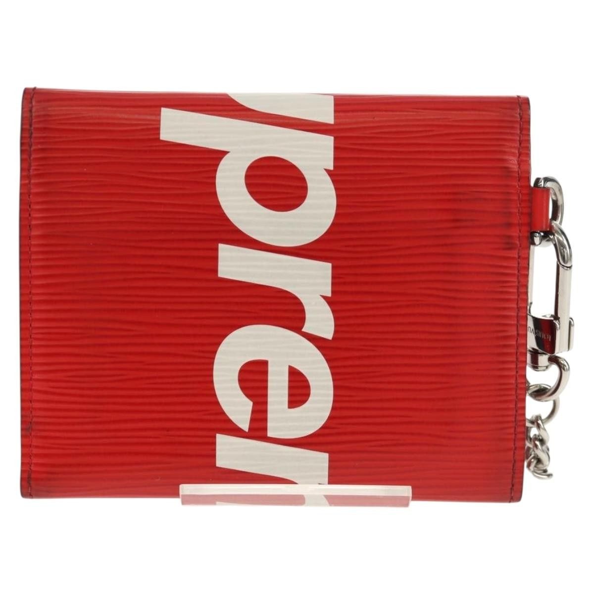 Louis Vuitton Chain Wallet Limited Edition Supreme Epi Leather
