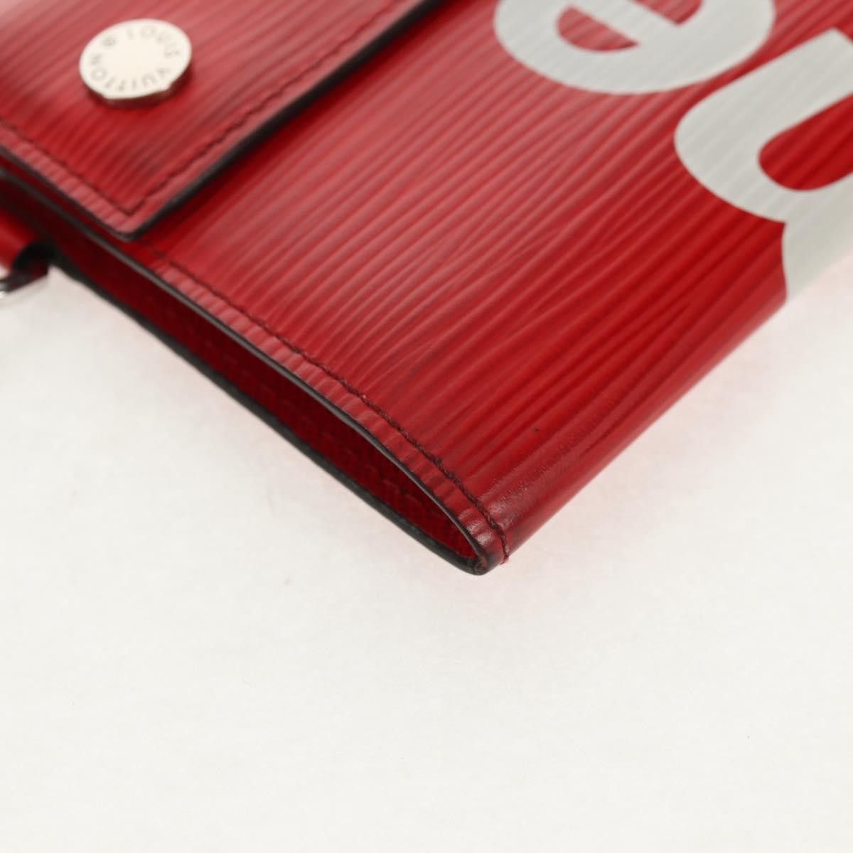 Louis Vuitton Chain Wallet Limited Edition Supreme Epi Leather