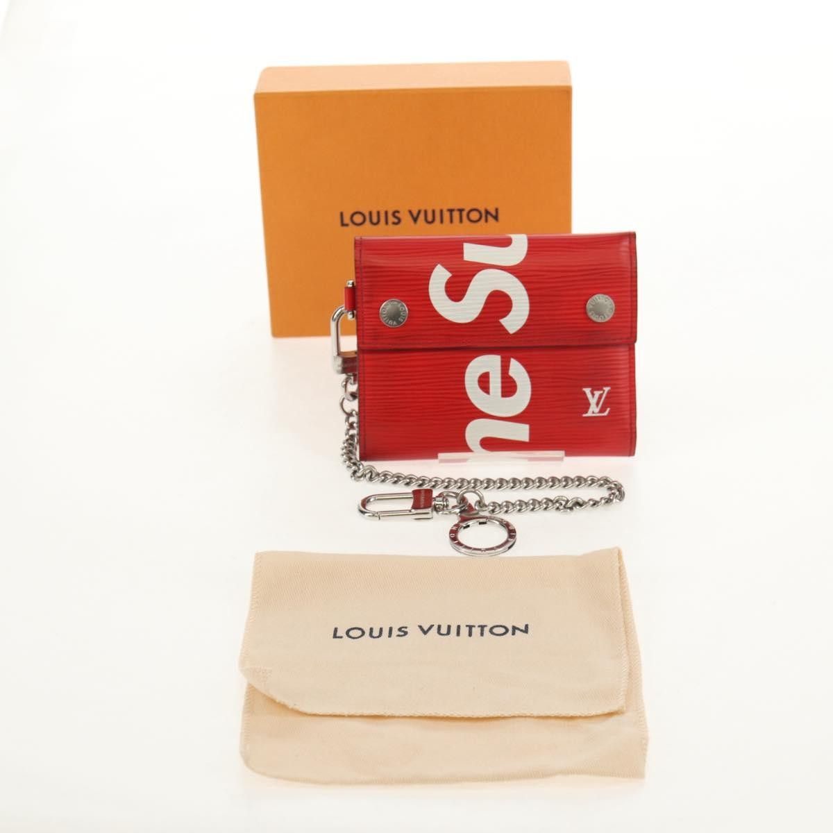 Louis Vuitton Chain Wallet Limited Edition Supreme Epi Leather
