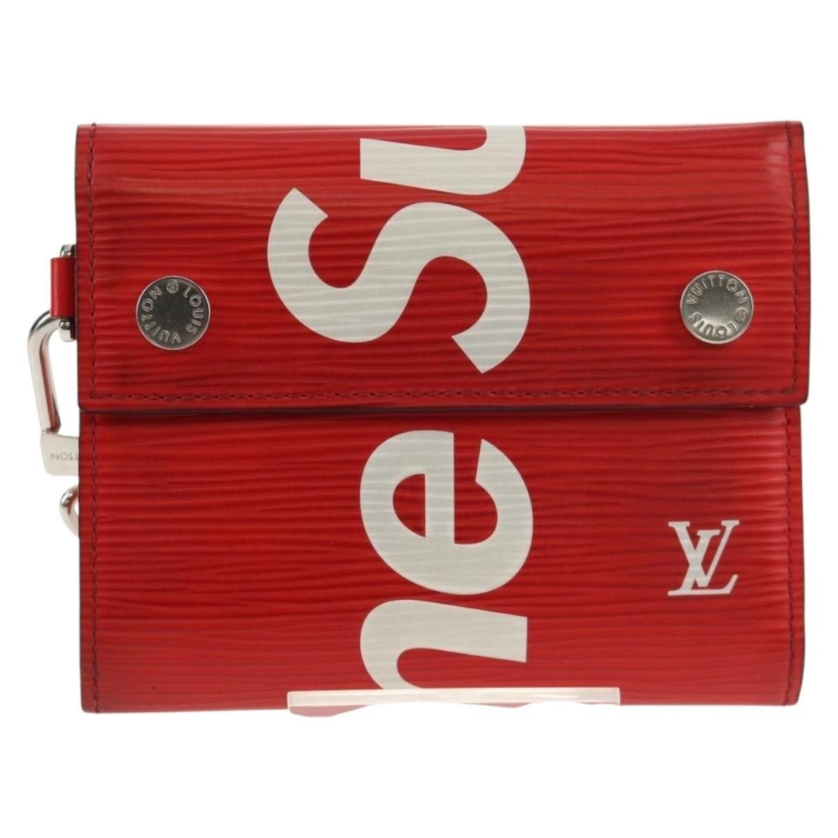 Louis Vuitton Chain Wallet Limited Edition Supreme Epi Leather
