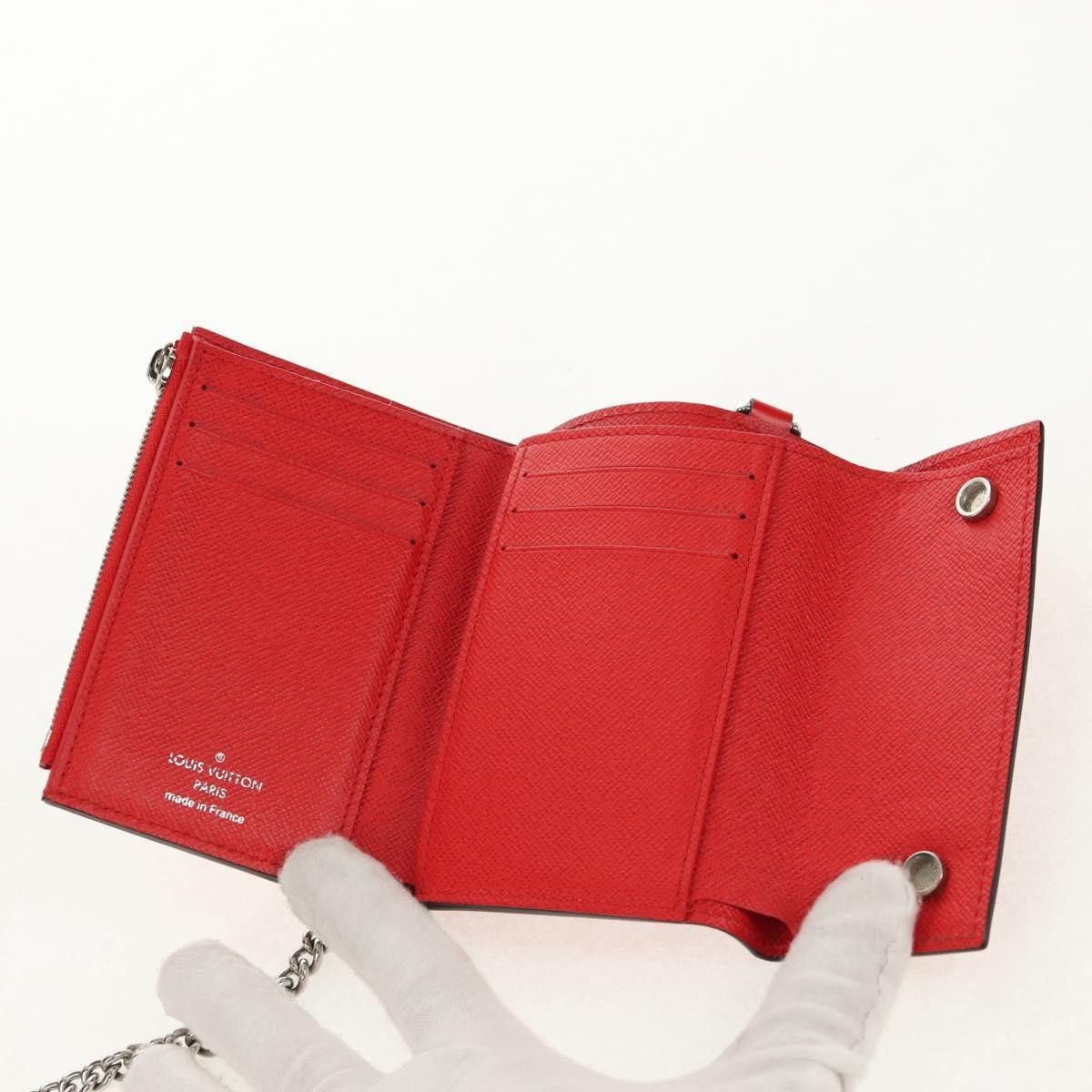 Louis Vuitton Chain Wallet Limited Edition Supreme Epi Leather