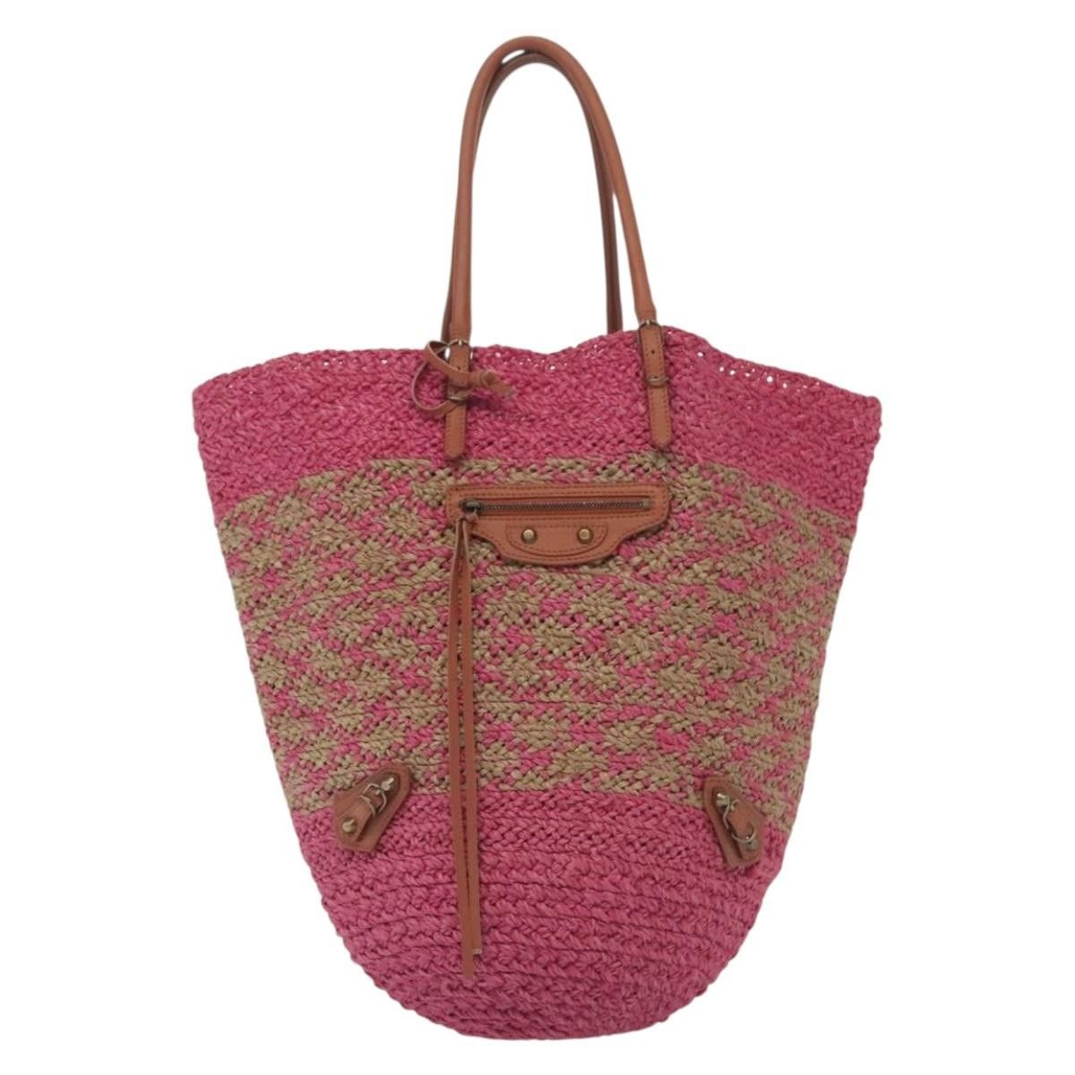 Balenciaga Balenciaga Panier Basket Tote Woven Raffia Size ONE SIZE - 21 Thumbnail