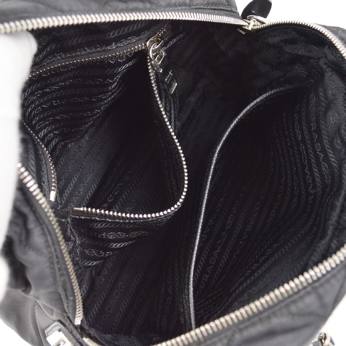Prada Prada Chain Shoulder Bag Quilted Tessuto Size ONE SIZE - 9 Thumbnail