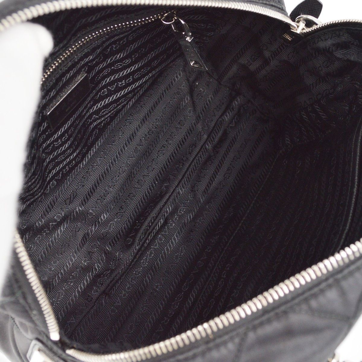 Prada Prada Chain Shoulder Bag Quilted Tessuto Size ONE SIZE - 3 Thumbnail