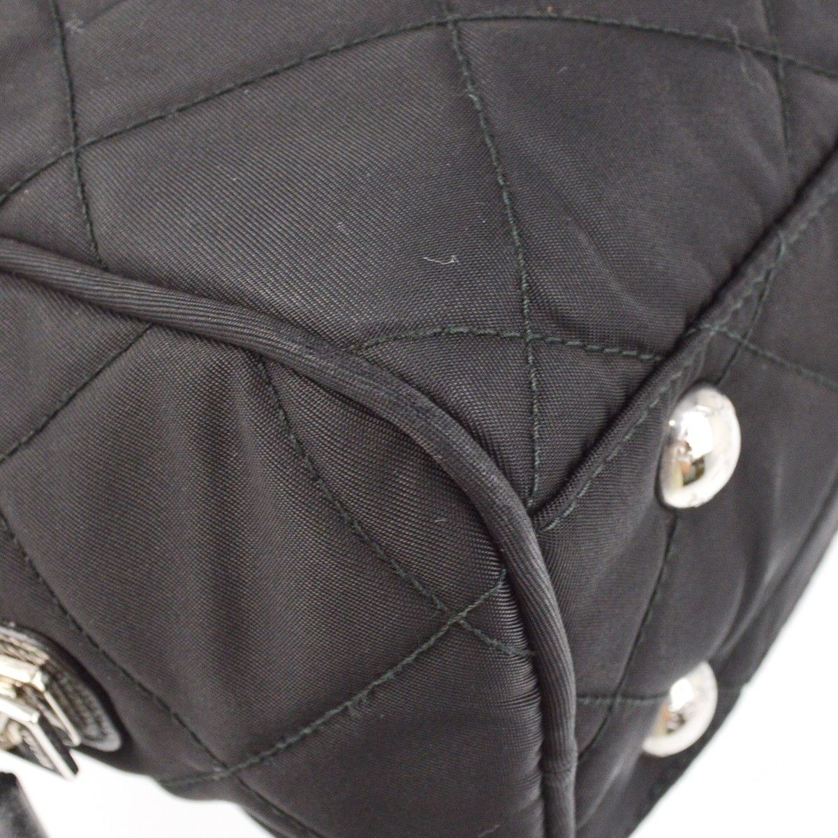 Prada Prada Chain Shoulder Bag Quilted Tessuto Size ONE SIZE - 5 Thumbnail