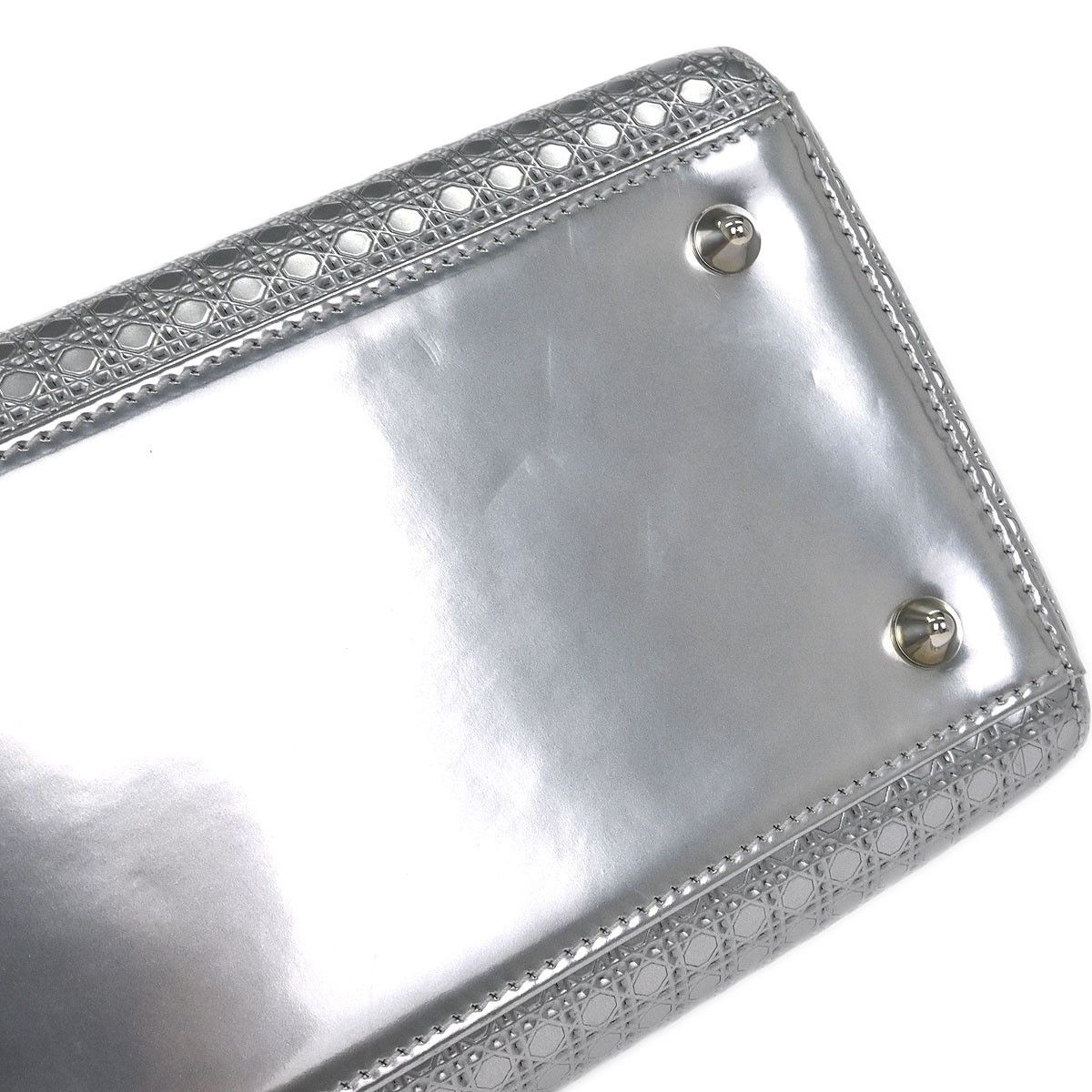 Dior Christian Dior Lady Dior Bag Micro Cannage Metallic Calfskin Size ONE SIZE - 9 Thumbnail