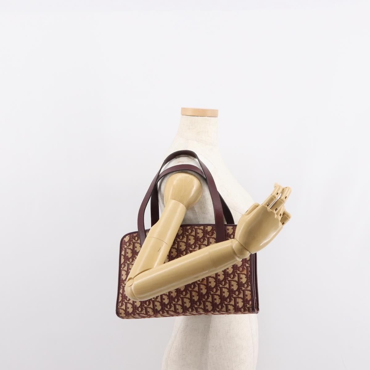 Dior Christian Dior Vintage Trotter Handbag Canvas Size ONE SIZE - 12 Thumbnail