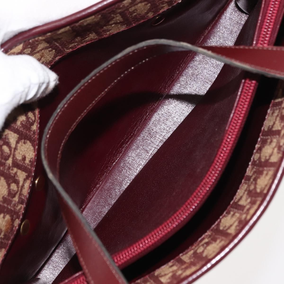 Dior Christian Dior Vintage Trotter Handbag Canvas Size ONE SIZE - 20 Thumbnail