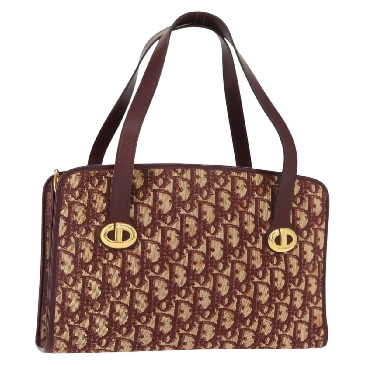 Dior Christian Dior Vintage Trotter Handbag Canvas Size ONE SIZE - 16 Thumbnail