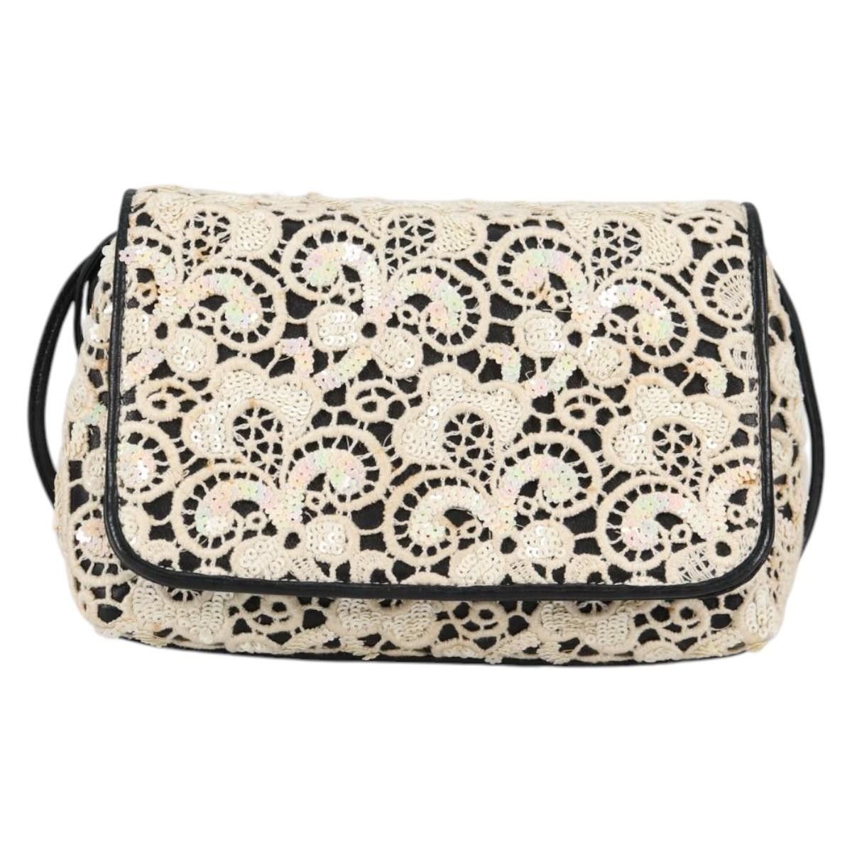 Chanel Floral CC Flap Bag Leather