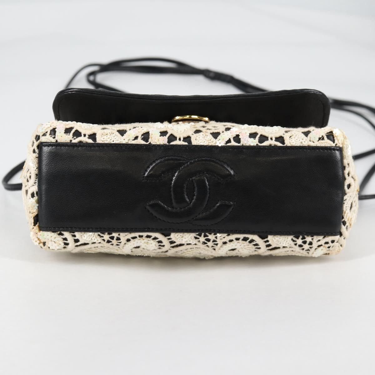 Chanel Floral CC Flap Bag Leather