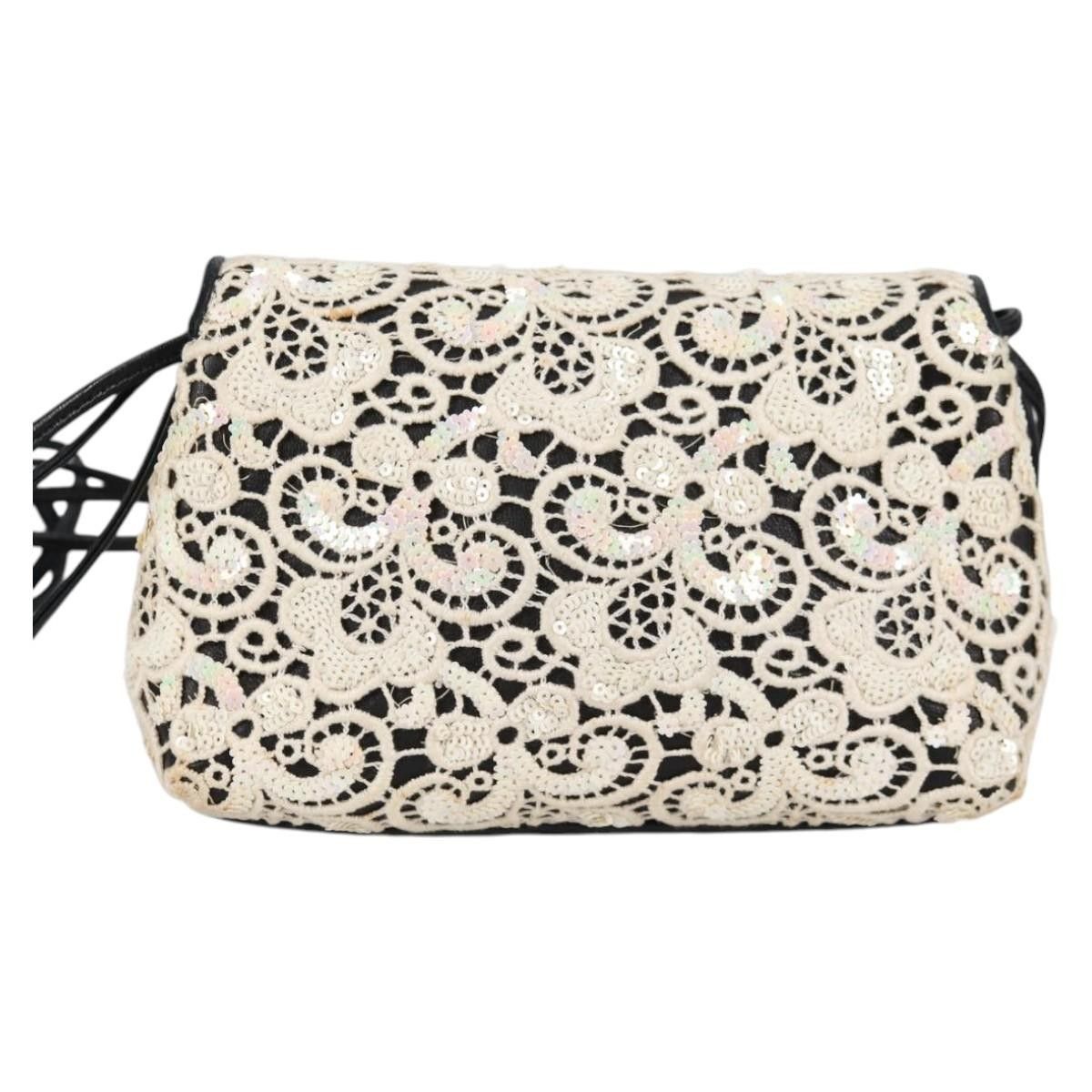 Chanel Floral CC Flap Bag Leather