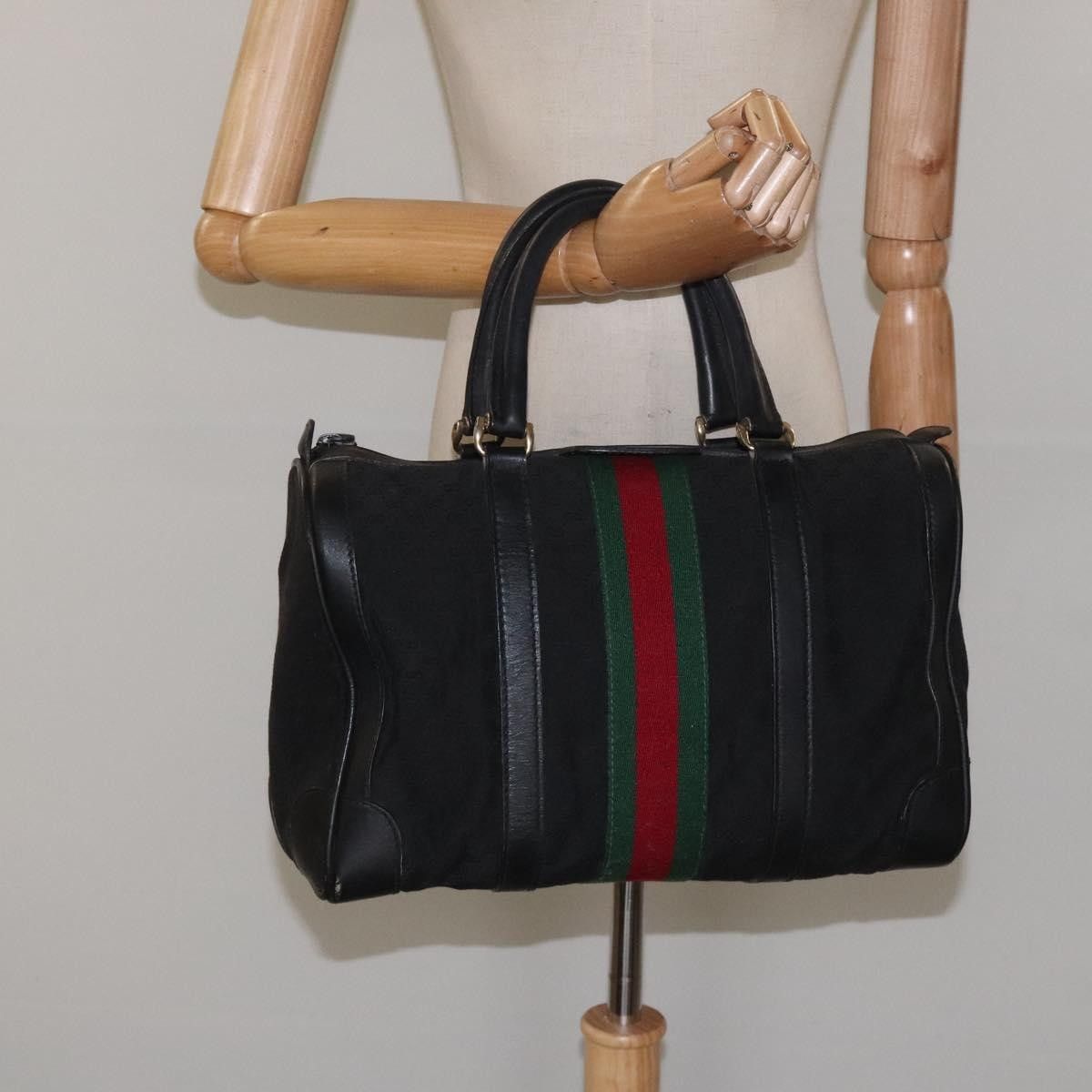 Gucci Gucci Vintage Web Boston Bag GG Canvas Size ONE SIZE - 13 Thumbnail