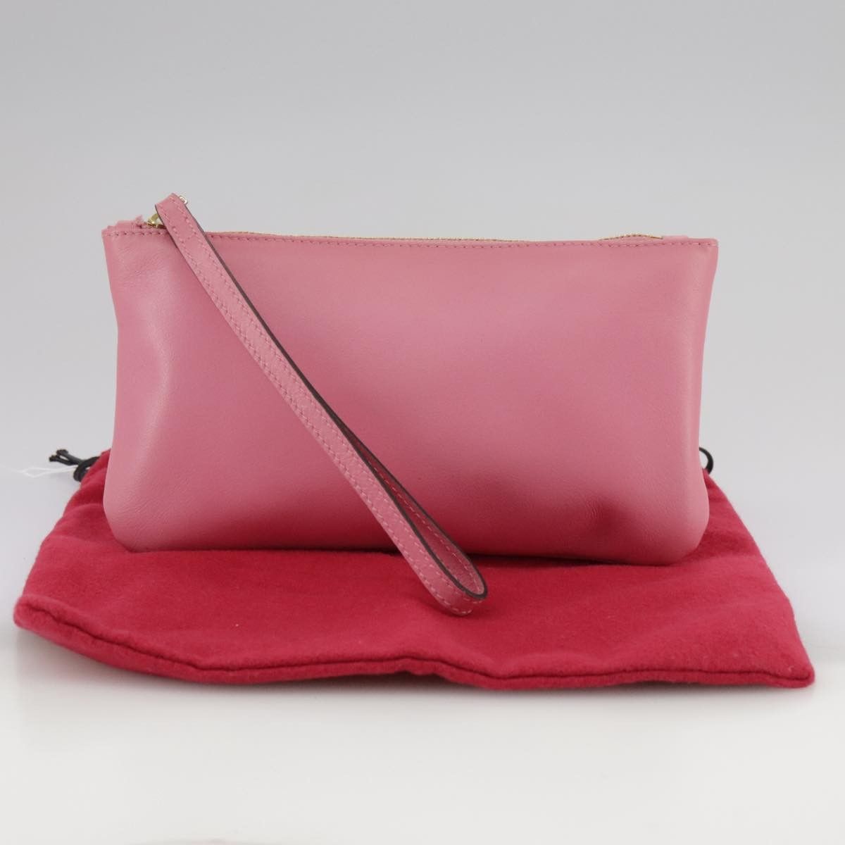 Valentino Valentino Garavani Zip Pouch Leather Size ONE SIZE - 14 Thumbnail